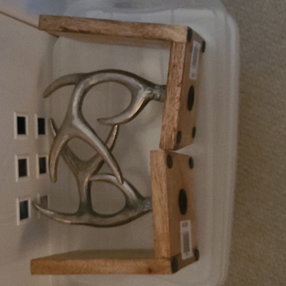 2 Book End in Metal and Wood - Picture 14 of 16